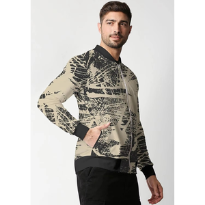 Chaqueta Bomber de Satén con Cuello Alto Bordado Personalizado para Hombre, 100% Poliéster, Transpirable y Reversible para Invierno - Product Image 2
