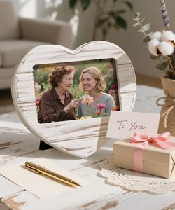 Photo <b>Frame</b> Antique White Wood Decorative <b>Frame</b> for <b>Wall</b> or Table Wedding Christmas Birthday Gift for - Product Image 1