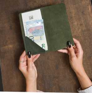 Genuine Leather Bill Holder <b>Wallet</b> <b>Men</b> <b>RFID</b> Safe Cash Organizer Wholesale Premium Business Quality Bag LBH-0015 - Product Image 2
