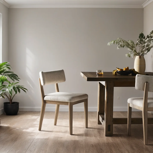 Chaise de salle à manger en bois massif minimaliste moderne, qualité supérieure, écologique, durable, pour restaurant, café, maison, bar et chambre à coucher - Product Image 3