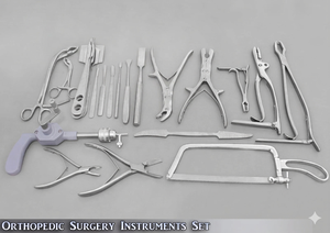 Orthopedic Surgery Instrument Set Manual Power Source High Quality German Stainless Steel <b>Bone</b> Drill and <b>Saw</b> - Product Image 2