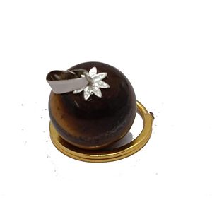 Colgante de Cristal con Forma de Bola de Ojo de Tigre Natural Grabado, Tendencia de Moda, de Gujarat - Para el Día de la Madre y Regalos Empresariales - Product Image 2