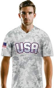 Jersey de Fútbol Americano Personalizable Hecho en Pakistán a Precio Económico, Uniforme de Equipo, Estilo de Fábrica OEM ODM, Ropa Deportiva Transpirable - Product Image 5