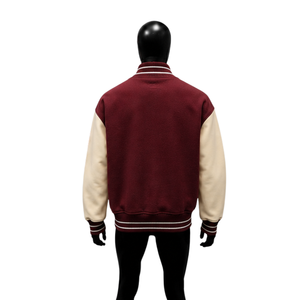 Blouson universitaire premium bordeaux pour homme – Style classique, sportif et moderne – Vêtement d'extérieur pour le quotidien – Veste tendance universitaire – PROMO - Product Image 2