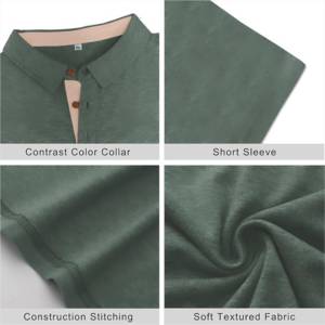 Polos pour hommes en tricot uni, personnalisables, décontractés, très demandés, en vente en gros à prix réduit - Product Image 3