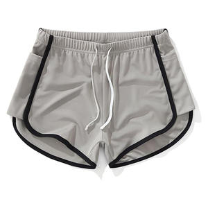 High Performance Polyester Gym Running Shorts Tenzo Intl Unisex Loose Quick Dry Breathable Mesh Hot Shorts High Waist <b>Drawstring</b> - Product Image 6