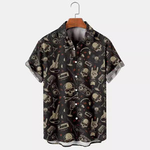 เสื้อเชิ้ตฮาวายแขนสั้นลำลองสำหรับผู้ชาย พร้อมบริการปรับแต่ง - Product Image 1