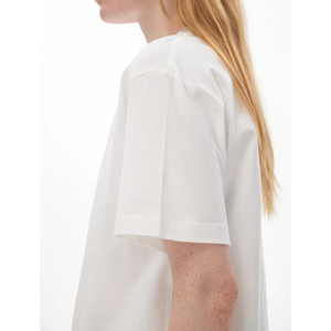 T-shirt de sport fitness en élasthanne, col rond, design uni, vêtements de sport pour la salle de sport, t-shirt personnalisé avec logo pour femmes - Product Image 3