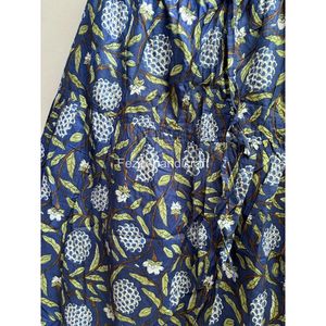 Jupe trapèze mi-longue en coton à imprimé floral et taille élastique pour femme, idéale pour l'été - Product Image 6