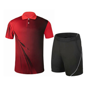 เสื้อและกางเกงแบดมินตันคุณภาพสูง แห้งเร็ว ระบายอากาศได้ดี สำหรับทุกเพศ  รับผลิตตามขนาด  ดีไซน์ใหม่  โลโก้ด้านหน้า  ขายส่ง - Product Image 2