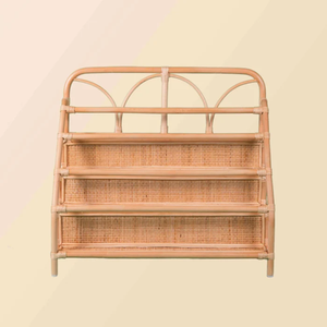 Estantería infantil de ratán natural al por mayor, decoración de estilo rústico para habitación infantil/dormitorio, buen precio desde Vietnam - Product Image 2