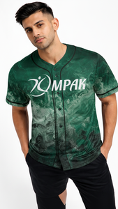 Camiseta de béisbol ligera con estampado de sublimación completa diseñada para equipos masculinos activos - Product Image 2