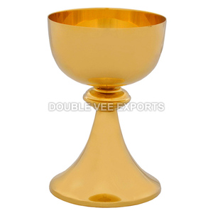 ถ้วยคาทอลิกทองเหลือง | ถ้วยสนทนาสีทองหรูหรา-ส่งออกวีคู่ - Product Image 2