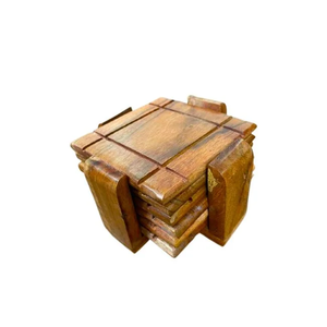 Custom Wood <b>Coaster</b> Custom Beverage Coffee Cup Mat Tea Cup <b>Coaster</b> Custom Logo Natural Wood <b>Drink</b> <b>Coaster</b> Tabletop Protection - Product Image 2