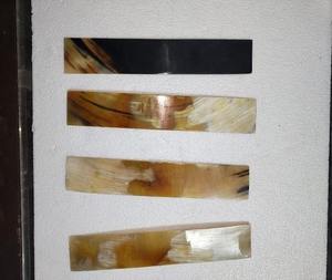 Écaille de corne de buffle naturelle authentique pour manches de couteaux personnalisés – Matériau artisanal poli et robuste - Product Image 6