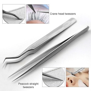 Pinzas para Extensión de Pestañas RMI de Acero Inoxidable, Diseño Personalizado, Agarre Duradero, Plateadas, Juego de 9 Puntas Diferentes - Product Image 5