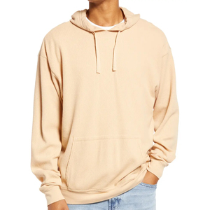 Sweat à capuche en gros pour hommes, 100% coton, vierge, en molleton bouclette épais, qualité luxe, grammage lourd, coupe oversize - Product Image 1