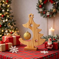 Offre Spéciale : Décoration de Noël en Bois pour Table – Arbre de Noël de Table pour la Maison, le Bureau, Centre de Table Festif et Présentation de Fêtes – Disponible à la Vente