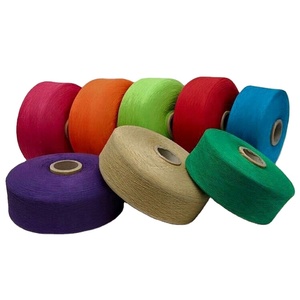 Eco Friendly <b>Yarn</b> Knitting and Weaving Competitive Price Dope Dyed 20s/1 Regenerated Cotton <b>Polyester</b> Blended for Carpet Socks - Product Image 4