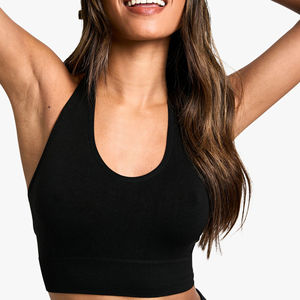 Sujetador Deportivo Corto de un Solo Hombro para Mujer, Transpirable, Sin Costuras, Personalizado, de Secado Rápido, Ecológico y Antibacteriano, Nuevo Diseño, Superventas - Product Image 3