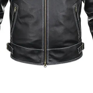 <b>Leather</b> <b>Jacket</b> Premium Tailored <b>Leather</b> Coat Elegant Modern Fashion OEM Manufacturer Factory Supply - Product Image 5