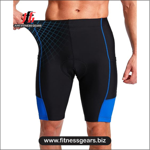 High Performance Eco-Friendly Breathable Spandex/Polyester <b>Cycling</b> <b>Shorts</b> Customizable Options Men-<b>Padded</b> Comfort Quick Dry - Product Image 1