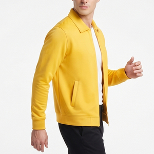 เสื้อแจ็คเก็ตสตรีทแวร์ผู้ชาย ปกคอพับ ปิดด้วยซิป ผลิตจากผ้าโพลีเอสเตอร์/คอตตอนผสม เหมาะสำหรับใส่เล่นกีฬาในฤดูหนาว - Product Image 2
