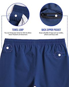 OEM Custom logo Design Men's Shorts Single <b>Layer</b> Woven Quick-drying Solid Color Running Fitness Sports Joggers Shorts For Men - Product Image 6