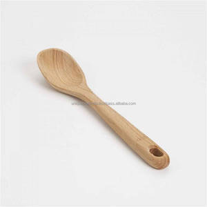Cuchara de madera de mango elaborada de forma única para Decoración de cocina para uso doméstico y hotelero - Product Image 1