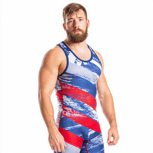 Trajes de Lucha Sublimados para Hombre, Estilo Hip Hop, 100% Poliéster, para Levantamiento de Pesas, Hechos en EE. UU. - Product Image 2