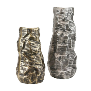 Jarrón de Flores de Aluminio con Forma de Concha Plateada Oceánica, Decoración de Hogar de Lujo Estilo Costero, Centro de Mesa para Bodas y Decoración de Sala de Estar - Product Image 4