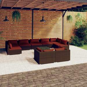 Ensemble de salon de jardin Cinnamon Red en couleur marron - Product Image 1