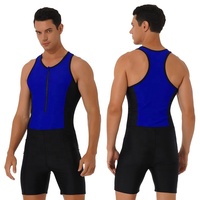 Combinaison de bain pour homme, short, body, maillot de bain, combinaison de triathlon, combinaison de plongée pour la piscine, la plage, l'entraînement, les compétitions et les activités
