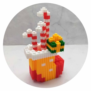 Mini Christmas Stocking Educational <b>Plastic</b> Building <b>Block</b> DIY Toy Set with 172 Pieces for Ages 14+ - Product Image 1