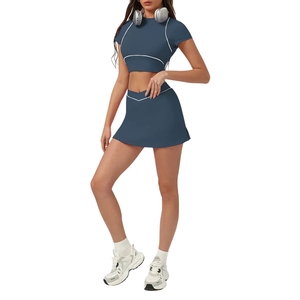 Camiseta Deportiva Aoyema de Nuevo Diseño, Transpirable, de Secado Rápido, Elástica en Cuatro Direcciones, Ajustada, para Mujer, para Correr, Entrenar y Hacer Ejercicio en Verano, en Varios Colores - Product Image 5