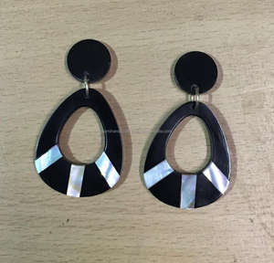 Super Quality <b>Resin</b> Pendant <b>Earrings</b> Classic Style Best Selling Moon Shape for Wedding Occasions - Product Image 5