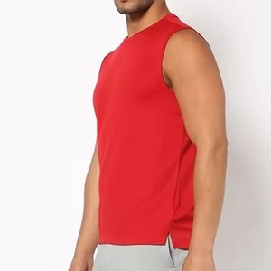 Camiseta sin mangas de compresión para culturismo OEM, para gimnasio, entrenamiento muscular, fitness, para hombre, tejido acanalado, ecológica, transpirable. - Product Image 6