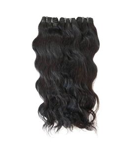 Extensions de cheveux naturels à clipser, Remy indien, double trame machine, ondulation naturelle, noir, 100g, cheveux indiens bruts non traités chimiquement - Product Image 2