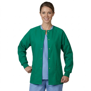 Chaqueta Médica de Enfermería para Mujer, Blusa de Hospital con Cuello Redondo y Botones, Chaqueta de Enfermería para Mujer - Product Image 1