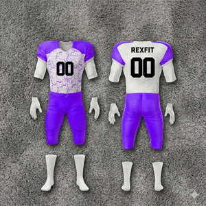 Conjunto de Uniforme de Fútbol Americano Personalizado Rexfit Sports, Jersey Sublimado Transpirable con Pantalones Acolchados con Estilo para Jóvenes - Product Image 4