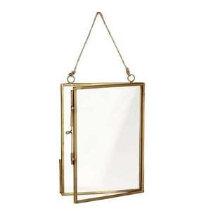Gold Metal Rectangle Photo <b>Frame</b> with Ornate Design for Table Top Home Livingroom <b>Wedding</b> Gift Use Photo <b>Frame</b> Stand - Product Image 3