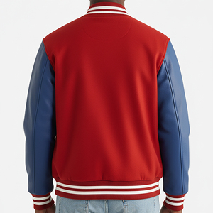 Veste universitaire d'hiver pour homme, couleur blanche unie, avec logo personnalisé, style streetwear, imperméable et coupe-vent, très vendue - Product Image 5