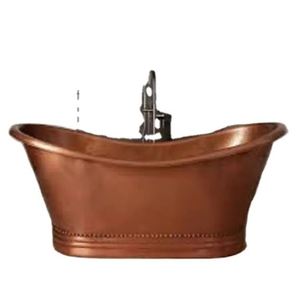 อ่างอาบน้ำทองแดงทรงรีแบบโบราณ ยี่ห้อ Indian Home Crafts รุ่น CH-997 พร้อมก๊อกน้ำ - Product Image 3