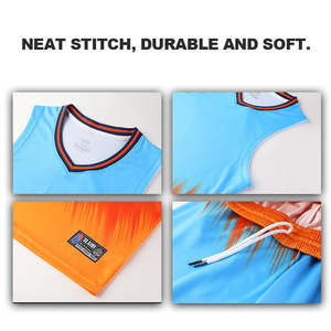 High Quality <b>Basketball</b> Set <b>for</b> Adults Youth <b>Kids</b> <b>Basketball</b> Shirts and Shorts Uniform Set with Custom Logo - Product Image 3