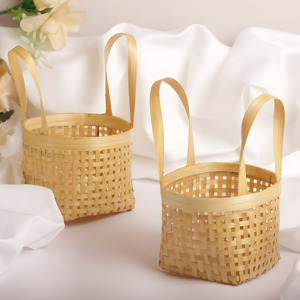 Decorative woven <b>basket</b> christmas holiday gift storage cheapest price natural bamboo <b>flower</b> <b>baskets</b> - Product Image 5