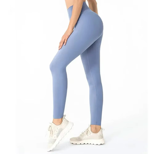 Nouveau Legging de Yoga Personnalisé 2025 pour Femme, Respirant, Uni, Taille Mi-Haute, en Tissu Tricoté – Créez Votre Propre Design de Leggings pour Femme - Product Image 3