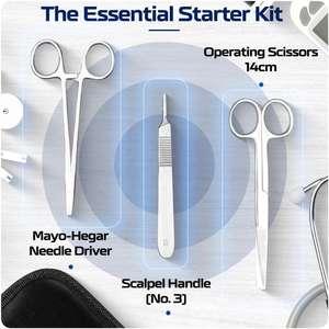 Kit d'instruments chirurgicaux en acier pour étudiants en médecine, certifié CE, pour l'apprentissage et la formation, usage hospitalier, par Dentavex - Product Image 6