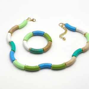 Handmade Custom Resin <b>Neckless</b> With Multicolor Selection Opportunity By Universal Overseas in INDIA At Cheapest Price - Product Image 1