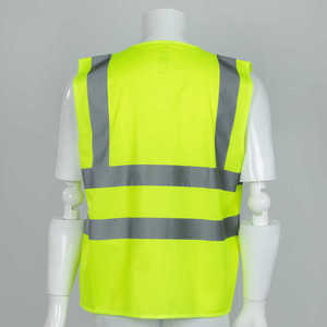 Veste de sécurité haute visibilité en polyester 120G avec logo personnalisable, veste hautement réfléchissante pour la sécurité - Product Image 2