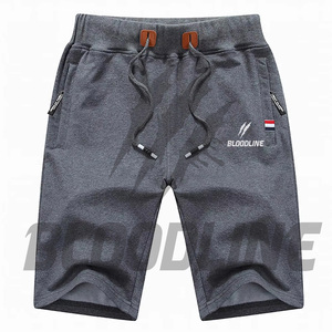 Shorts Bermuda Blancs Homme BLOODLINE à Cordon de Serrage, Imprimé Sublimation Motif Griffe, Décontractés, Taille Mi-Haute, Sportifs - Product Image 6
